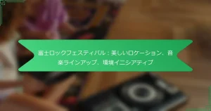 富士ロックフェスティバル：美しいロケーション、音楽ラインアップ、環境イニシアティブ